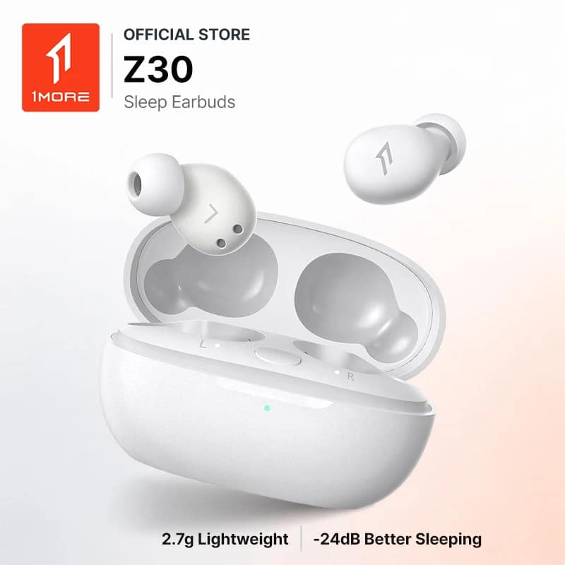 1MORE Z30 Sleeping Earbuds TWS Bluetooth Earphones Bluetooth 5.3 24dB Noise Isolation Lightweight Sleep Headphone for Night