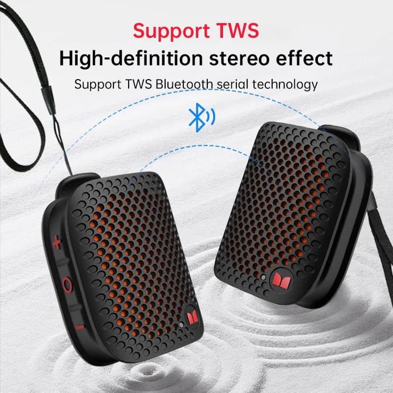 Monster M3 Magnetic Clip-On Mini BT V5.4 Portable Outdoor Jobsite Wearable Wireless Bluetooth Speakers with Bass Altavoz Mic