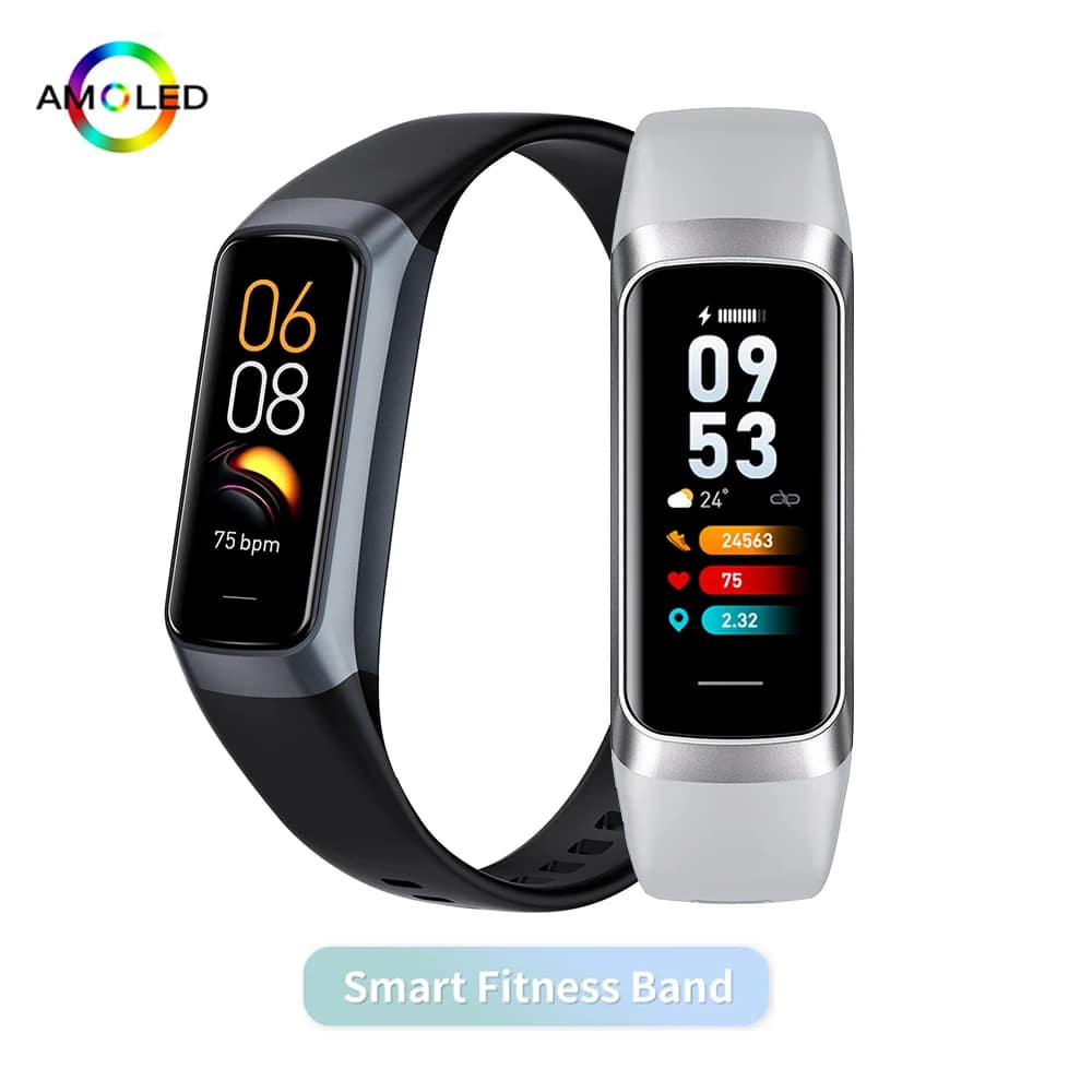 AMOLED Smartwatch Body Temperature Monitor Fitness Clock Sports 3ATM Waterproof Men Smart Watch Band for Women IOS Android 2026