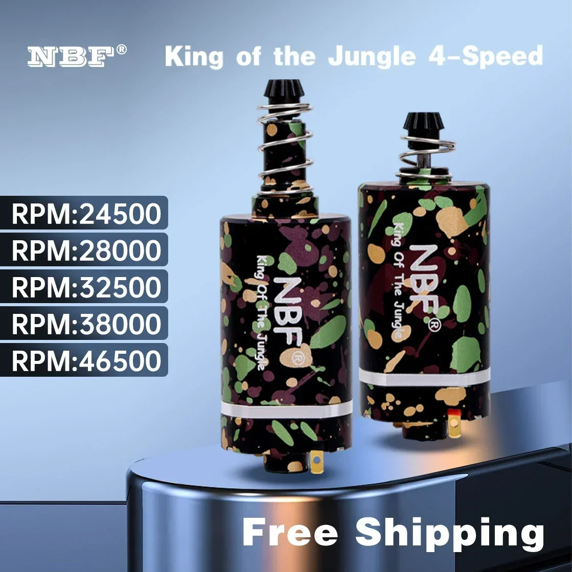 NBF Wholesale 480 Brushless AEG Motor Four Speed Regulation for Airsoft Models M16/M4/MP5/G3/P90 V2 V3 Gearboxes Gear Box