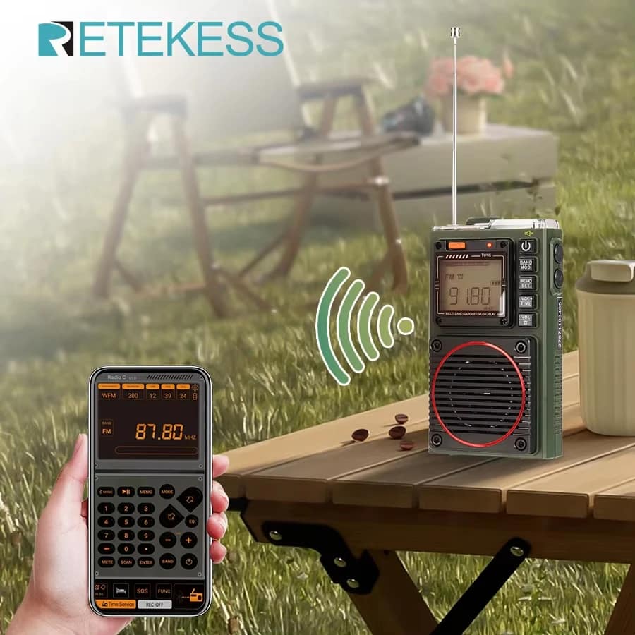 Retekess TR111 Radio FM Portable Radios AM FM Mini Ham Radio Shortwave Emergency Amateur Radio