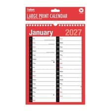 2027 Calendar A4 Two Column Month To View Wall Planner Family Office Organiser