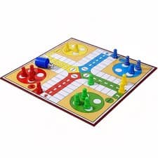 Traditional Ludo Board Game Classic Family Set Kids Adults Strategy 2-4 Players