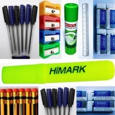 Back to School Stationery Set Pen Pencil Eraser Highlighter Ruler 24 Pcs