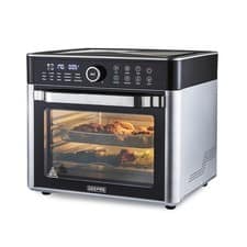 GEEPAS 22L Air Fryer Oven Digital Display Timer 15 Preset Mode Family Size 1700W