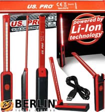 US.PRO TOOL 15 LED Work Light Torch Li-Ion Rechargeable Cordless Inspection Lamp