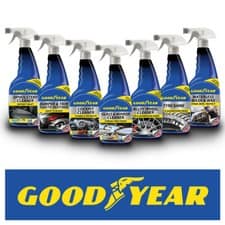 Goodyear Car Cleaning Kit Interior Exterior Wash Wax Polish Tyres Wheel Cockpit