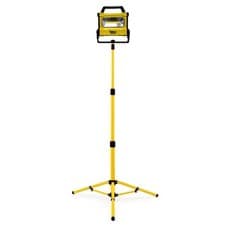 Rechargeable LED Flood Work Light Tripod Stand Camp Site Cordless High Power