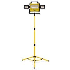 LED Flood Light Tripod Stand Camp Work Site Emergency Lamp Stand Single / Twin