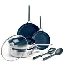 Blue Diamond 7 PC Cookware & Utensils Set Non-Stick PFAS-Free Coating (Open Box)