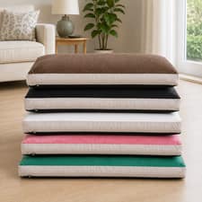 Premium Corduroy Box Pet Dog Cat Bed Cover or Complete Bed Black Grey Blue Mink
