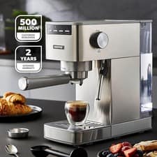 GEEPAS 15 Bar Espresso & Cappuccino Coffee Machine with Milk Frother 1.8L Tank