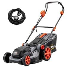 Outsunny 1800W Electric Lawnmower with 40cm Cutting Width, Mulching Feature