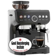 HOMCOM Bean to Cup Coffee Machine Good Housekeeping Institute Approved Black