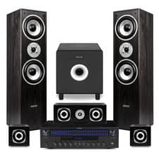 Fenton 5.1 Home Cinema Surround Sound System with Subwoofer & Amplifier - Black