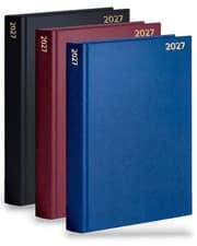 2027 A4/A5/ Diary Week to View / Page a Day / Desk Diary Hard Backed Diary