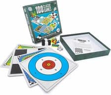 100 Classic Games Family Board Game Set Chess Draughts Ludo Snakes & Ladders 8+