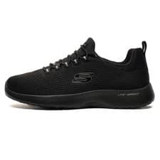 Skechers Dynamight Memory Foam Mens Trainers Casual Fitness Gym Sneakers Black