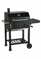 Home American Style Charcoal BBQ - Black - 1 Year Guarantee