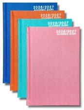 2026-2027 Academic A4 Day to Page Diary School Year Hardback Student Teacher UK