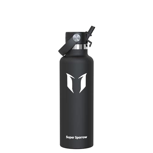 Sparrow Insulated Water Bottle 750ml FlipFlow Metal Drinks Bottle Straw