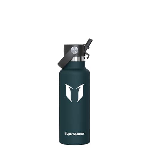 Sparrow Insulated Water Bottle Kids 500ml Metal Drinks Bottle with Straw