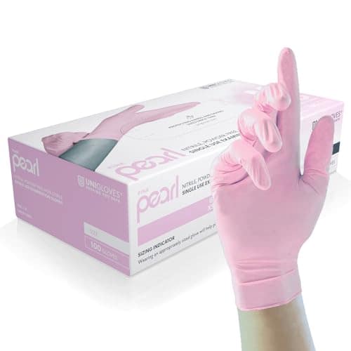 Unigloves Pink Pearl Nitrile Examination Gloves