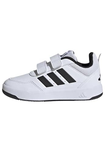 adidas Unisex Kids Tensaur Sport 3.0 Hook and Loop Kids Shoes, FTWR White/Core Black/FTWR White, 5 UK