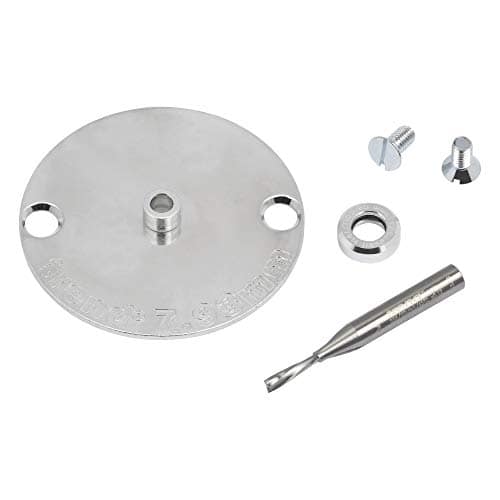 Trend Inlay kit with included 3.2mm 1/4 stc router cutter, guide bush and inlay collar.
