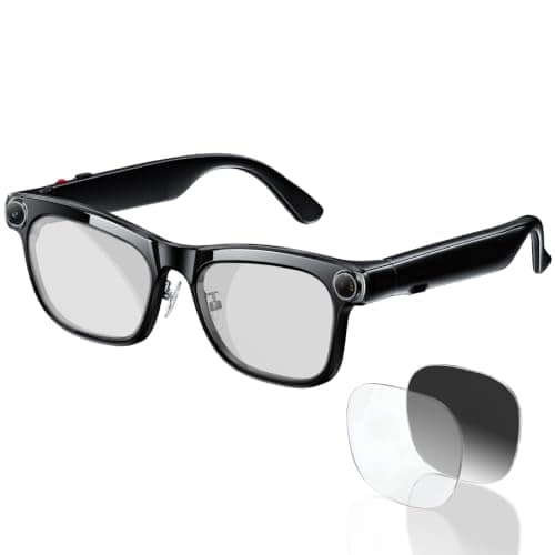 KAIGERR AI Smart Glasses with 13MP Camera, 20H Battery and ChatGPT Translation