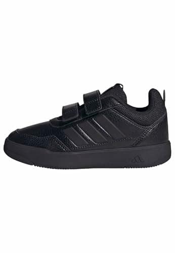 adidas Unisex Kids Tensaur Sport 3.0 Hook and Loop Kids Shoes, Core Black/Matte Black, 12 UK Child