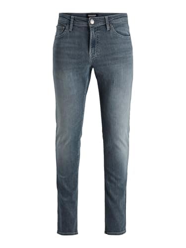 JACK & JONES Men's Jjiglenn Jjfelix Am 646 Noos, Grey Denim, 33 W/34 L