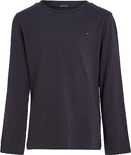 Tommy Hilfiger Boys’ Basic Long Sleeve Top, Blue (Sky Captain), 9 Months
