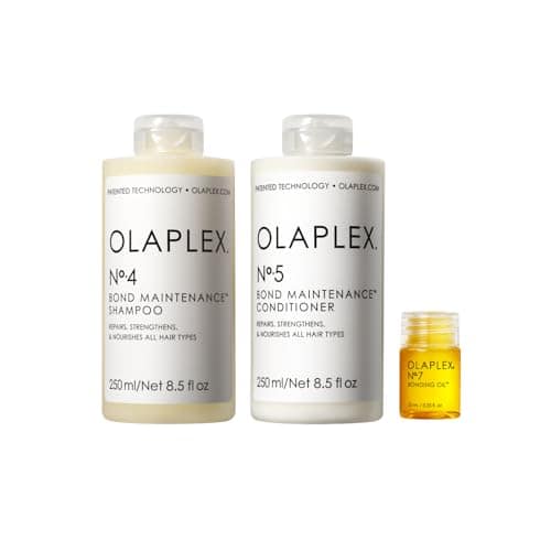 OLAPLEX Wash & Shine Hair Kit | Shampoo & Conditioner Set, Bonding Oil