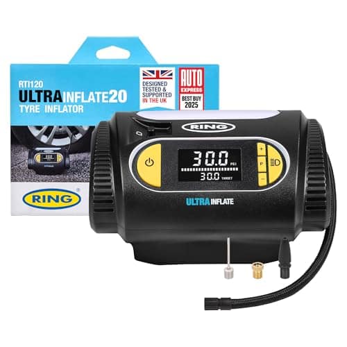 RING ULTRAINFLATE 20 Digital Tyre Inflator with Auto-Stop