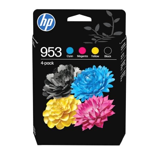 HP 953 Black/Cyan/Magenta/Yellow Original Ink Cartridges 4-Pack