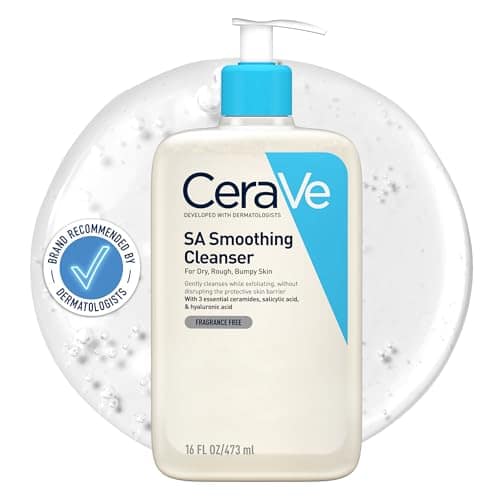CeraVe SA Smoothing Cleanser, Salicylic Acid, Rough & Bumpy Skin, 473ml