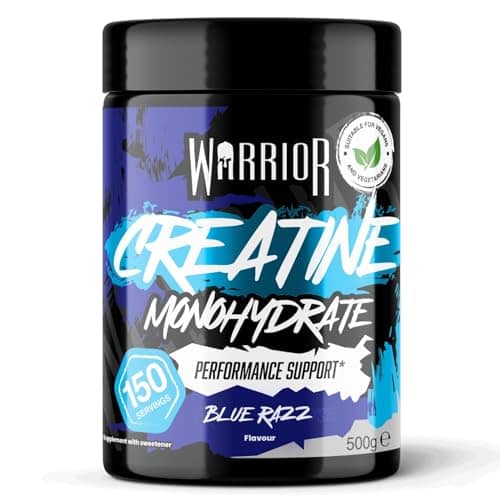 Warrior Creatine Monohydrate Powder 500g Pure Micronised (150 Servings)
