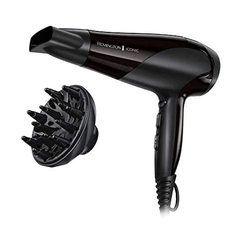 Remington Hair Dryer, Ionic Conditioning, 2200W, 3 Heat, 2 Speed, Black