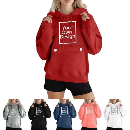 Personalised Women’s Hoodie with Front Pocket