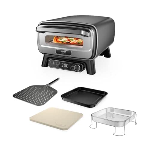 Ninja Artisan Electric Outdoor Pizza Oven & Air Fryer, Grey MO201UK