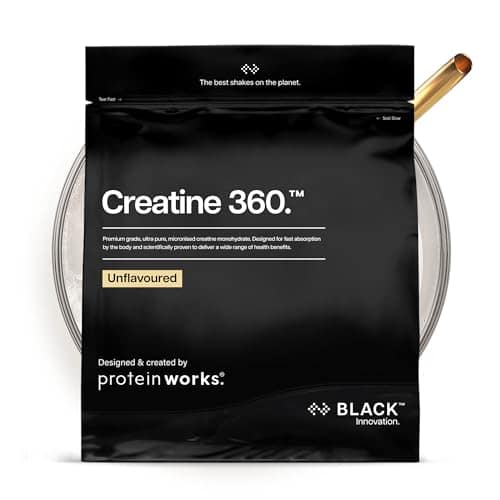 Protein Works | Creatine 360 - Black, Unflavoured, 83 Servings, 250g