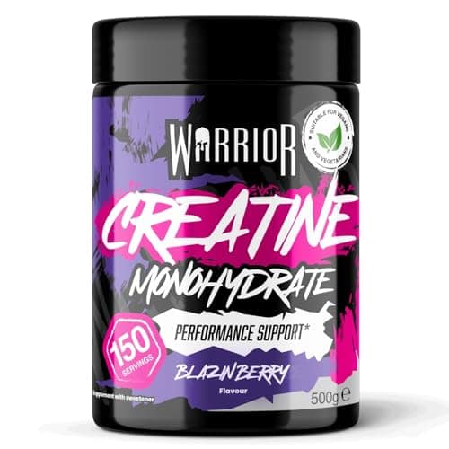 Warrior Creatine Monohydrate Powder 500g Pure Micronised (150 Servings)