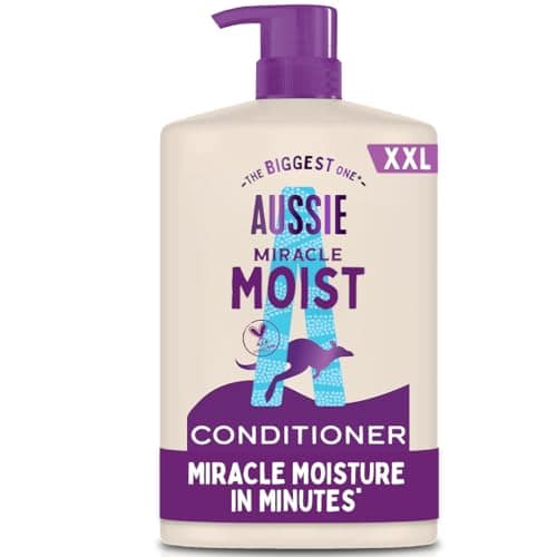 Aussie Miracle Moist Detangling Conditioner 1L Pump For Brittle & Dry Hair