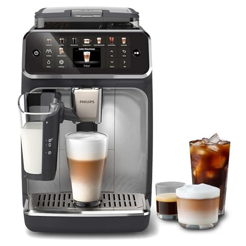 PHILIPS 5500 Series Bean to Cup Coffee Machine, LatteGo, 20 Hot/Iced Drinks