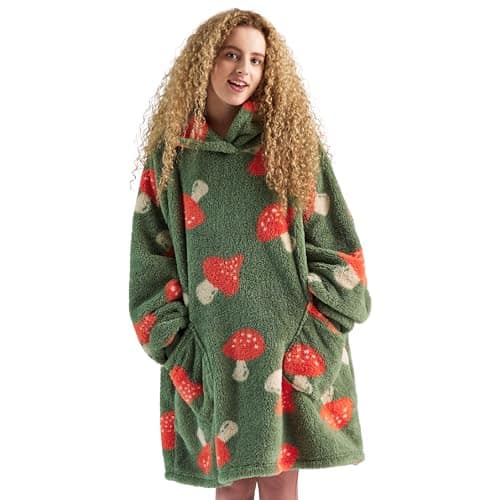 Bedsure Sherpa Wearable Blanket Hoodie