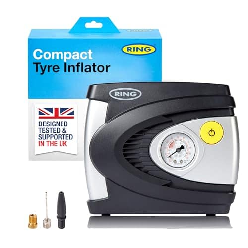 Ring RAC610 Electric Tyre Inflator Air Compressor with Gauge