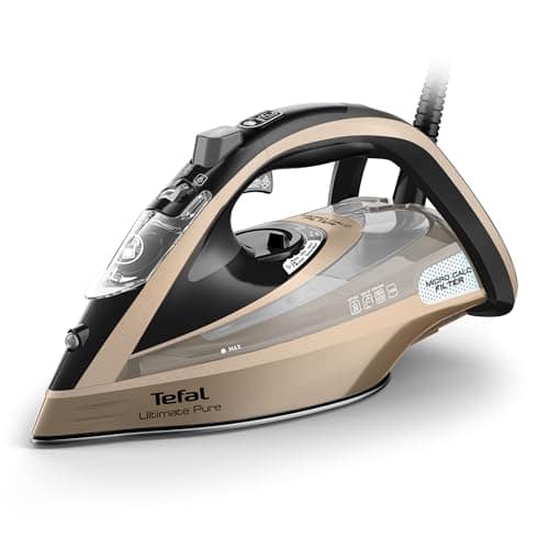 Tefal Ultimate Pure 3100W Steam Iron, Airglide Soleplate, Black/Bronze