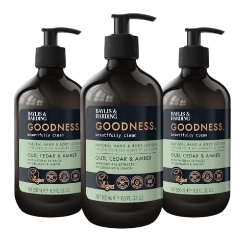 Baylis & Harding Goodness Natural Hand & Body Lotion 500ml 3 pack