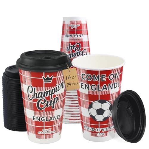 Sowinvent Soccer Party Cups 16oz